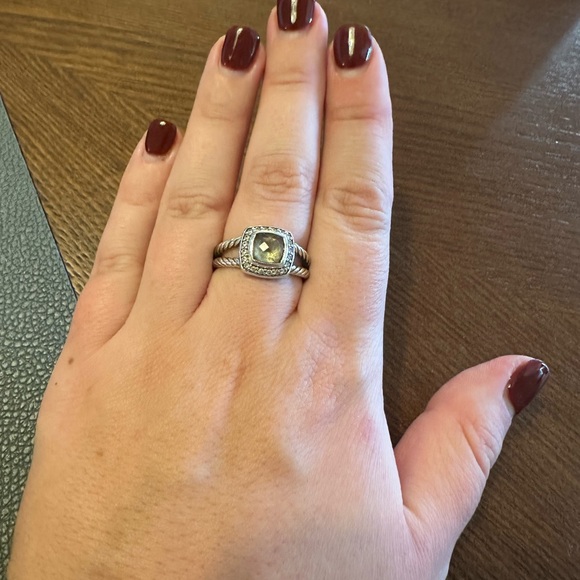 David Yurman Petite Albion with Prasiolite and Pavé Diamonds - Picture 4 of 4